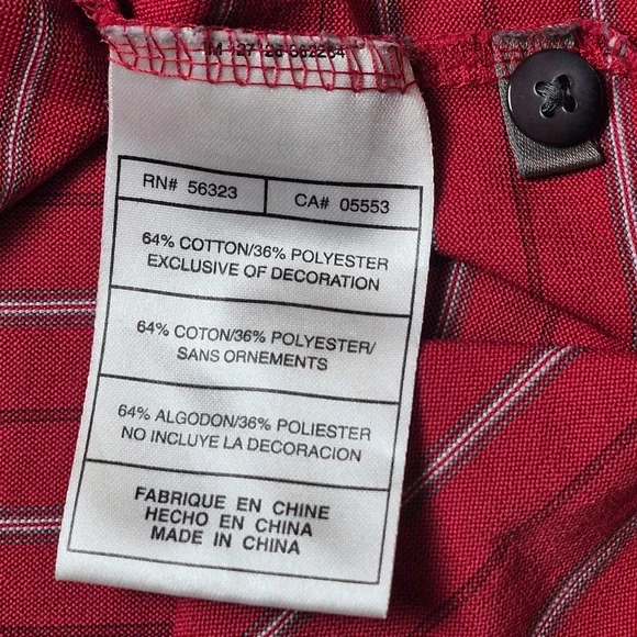 Nike Dri-Fit Tiger‎ Woods Polo Red Striped Golf Shirt Athletic Men's M - Picture 6 of 6